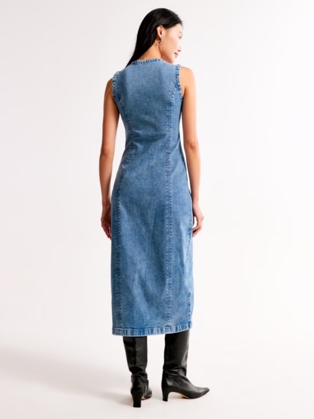 The A&F Mara High-Neck Vest Midi Dress - Picture 4 of 6